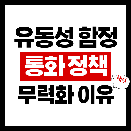 유동성 함정에서 통화정책이 무력화되는 이유 5가지 1 유동성 함정 통화정책 무력화 이유